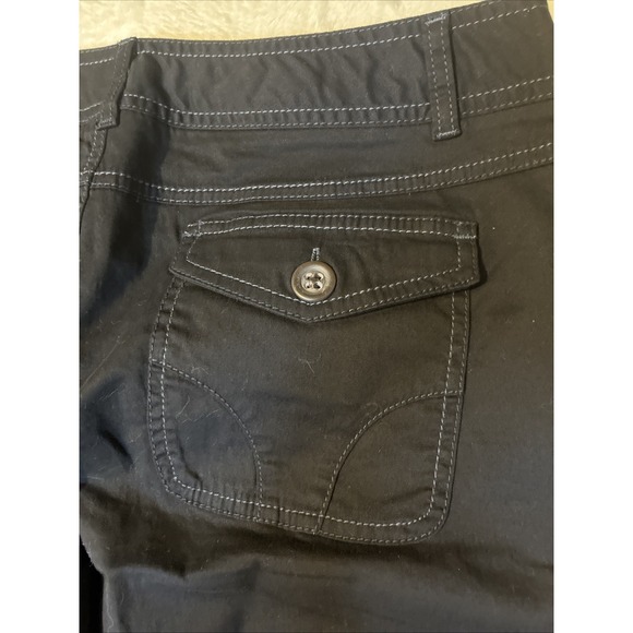 Women's Wide Leg Pants New Dockers Size 12 Medium Black Stretch Flap Pocket New - Picture 5 of 7